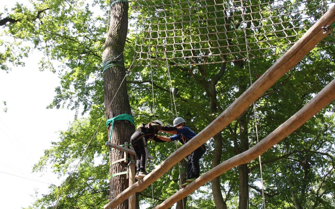 Ausflug zum Seilgarten Hannover in der Eilenriede